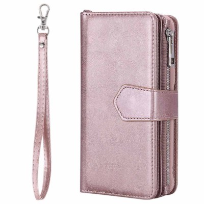 Magnetic Removable Zipper Wallet Leather Case Cover For Samsung S20 FE S10 S9 S8