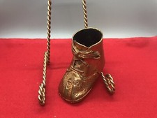 Vintage 1950's Copper Baby Shoe  23-27