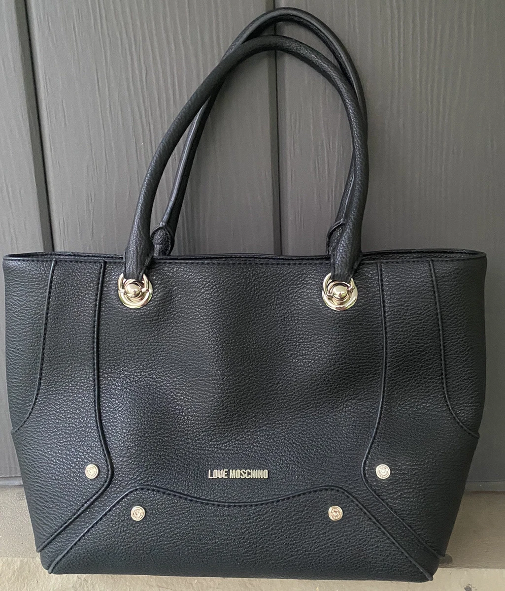 Love Moschino Women s Handbag Color Black silver accents tote