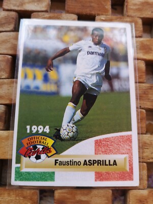 Faustino Asprilla Parme Serie A Italia Panini Cards Official Football Cards 1994