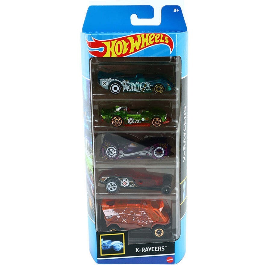 Hot Wheels 5-Pack X-Raycers Power Pistons Monteracer Cloak