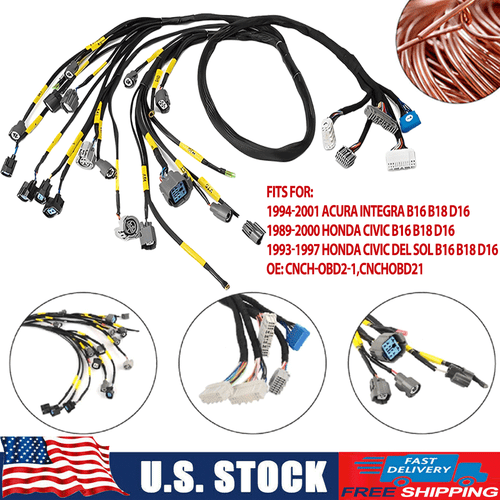 Tucked Engine Wiring Harness Replacement For Honda Civic Integra B16