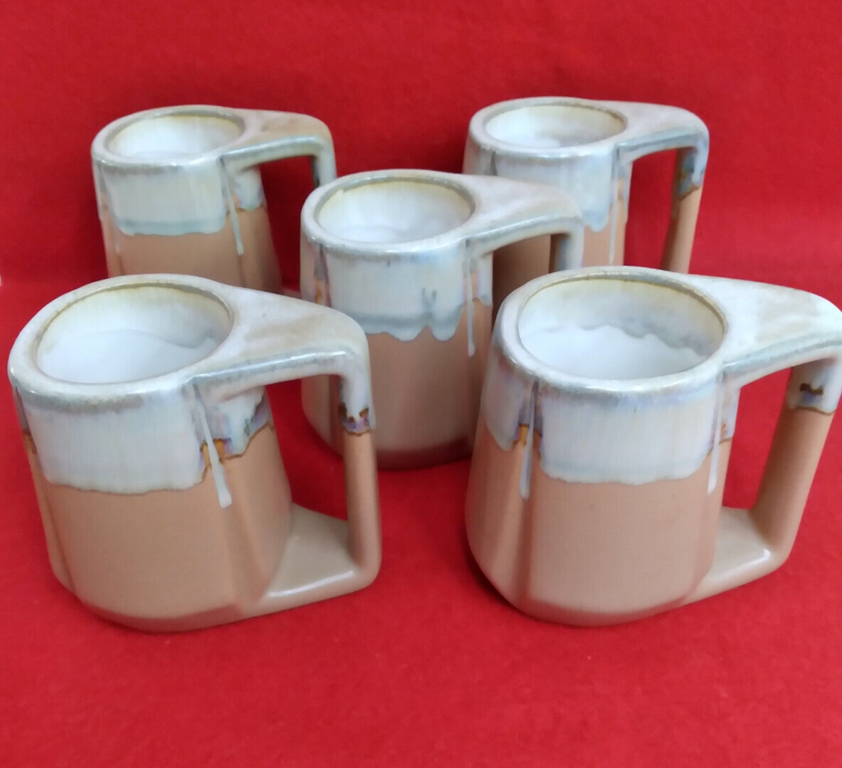 1 Vintage Rodolfo Padilla Mug Drip Glaze Pottery Stoneware Mexico