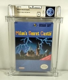 Milon's Secret Castle New Nintendo NES Factory Sealed WATA Grade 9.6 A Mint Rare