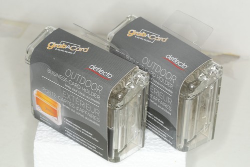 (2) Deflecto Grab A Card Outdoor Visitenkartenhalter - Bild 2 von 3