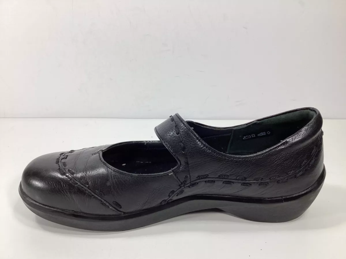 Ziera Womens Mary Jane Gummibear Shoes Black Leather Comfort Size