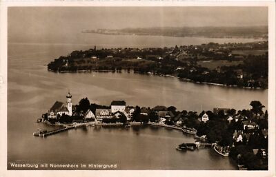 Old postcard postcard Wasserburg a. Lake Constance with NONNENHORN GERMANY (866107)