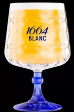 Kronenbourg 1664 Blanc Pint Glass 20oz Brand New Genuine