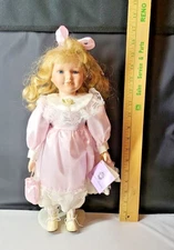 Vintage Classical Treasures Porcelain Doll 16"