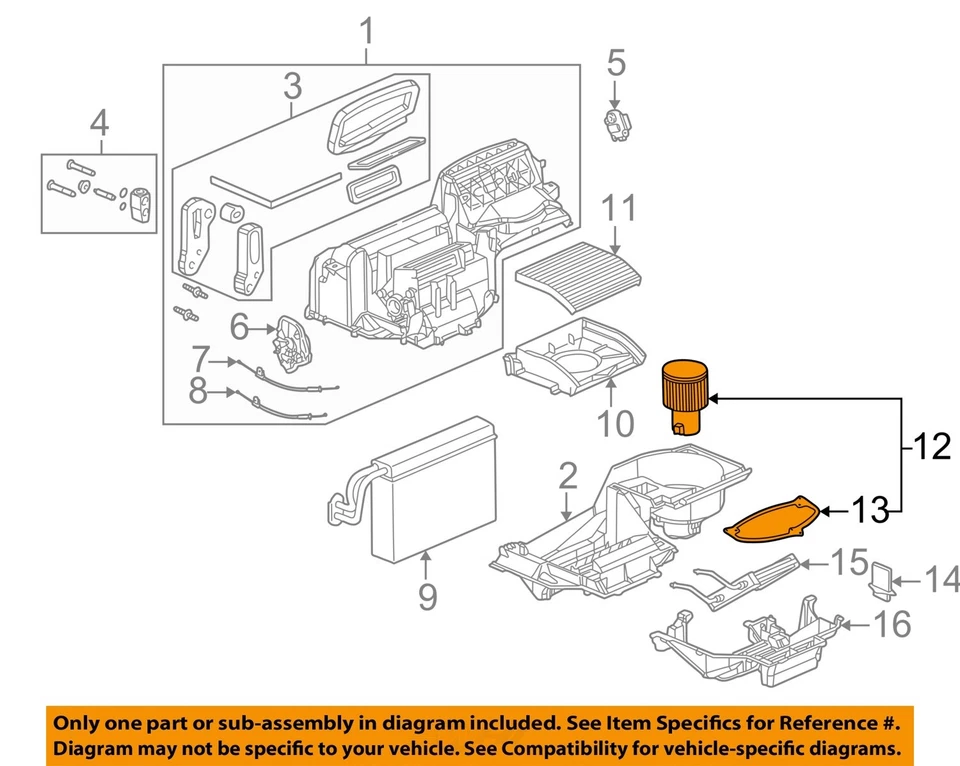 Motor soplador HVAC usado se adapta a: 2007 Saturn Ion grado A Foto 3 de 4
