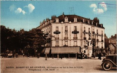 CPA AK Hotel Morot de Geneve 103 Chambres (en face de la Gare de DIJON (586600)