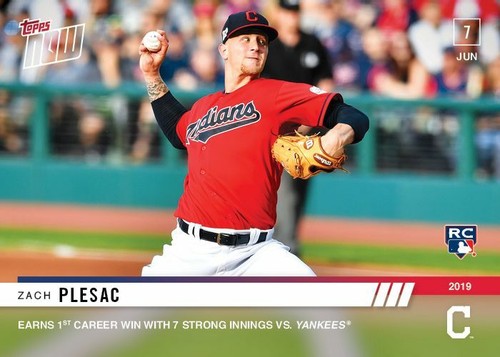 2019 Topps Now 343 Zach Plesac