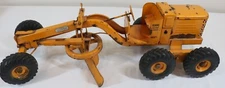 Vintage 1950's Doepke Model Toys Adams Road Grader orange Steel