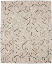 Hand-Stitched Silver Gray Cowhide Leather Rug Large Contemporary Carpet 8X10 ft
