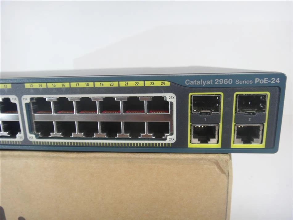 CISCO WS-C2960-24PC-L 24 Port 10/100mbps POE Switch Dual Uplink ios 15.0 Tested - Image 2 of 3