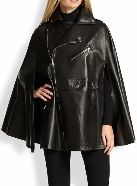 poncho leather