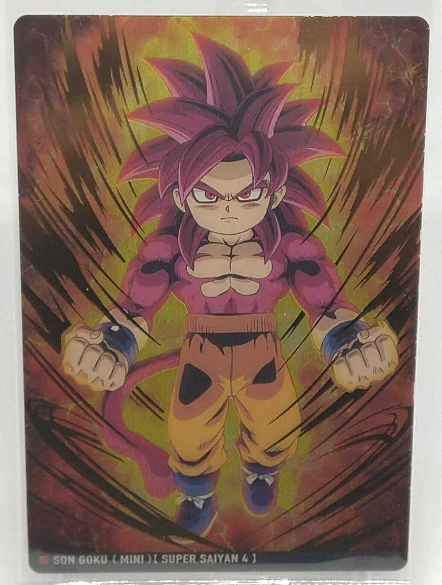 Son Goku Mini Super Saiyan 4 Dragon Ball Itajaga Collection Card 6