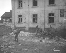 WWII Photo US Soldiers Lowenbrau Germany Combat 1945 World War Two WW2 / 1197