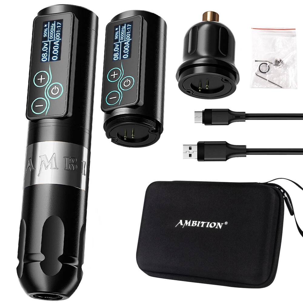 Ambition Wireless Tattoo Machine Rotary Pen Touchscreen Battery Pack 2400mAh LED - product detail image 2