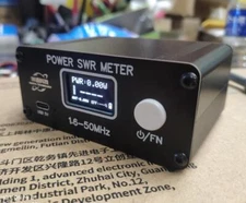 Mini QRP 150W 1.6-50MHz HF SWR / Power Meter FM/AM/CW/SSB + Battery + OLED