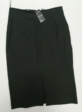 BNWT Women's Black Partly Lined Bodysculpt Midi Skirt by George : Size 12