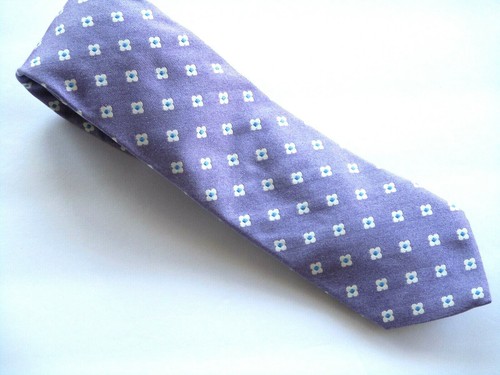 JOHN W NORDSTROM LAVENDER SMALL FLORAL DESIGN SILK NECKTIE MADE IN USA
