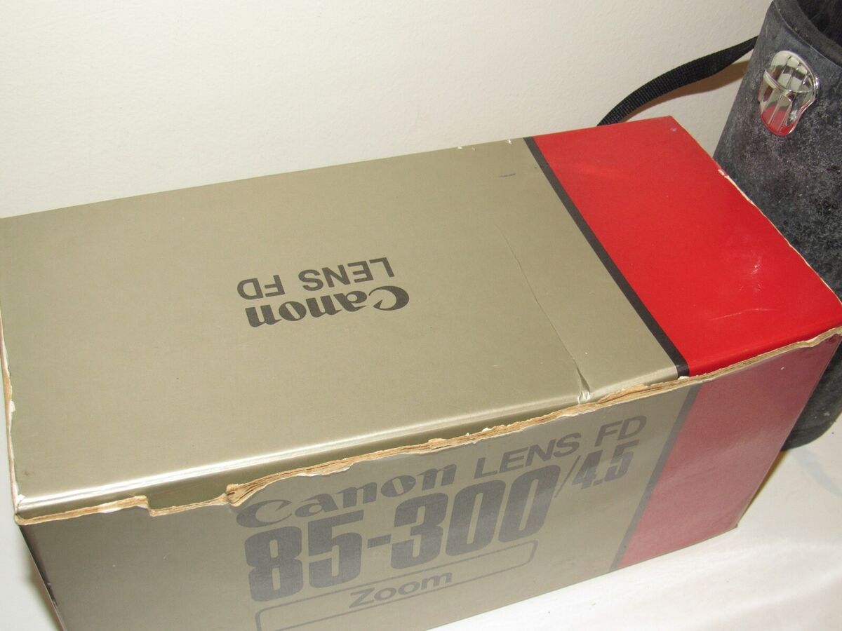 Canon Lens FD 85-300 mm 1:4.5 SSC Zoom Telephoto Lens + Case Canon Lens FD 85-300 mm 1:4.5 SSC Zoom Telephoto Lens + Case