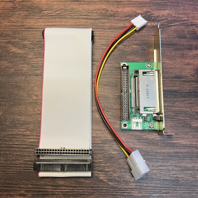IDE To Compact Flash CF Card Kit With Power & 22  Dual Device IDE Cable