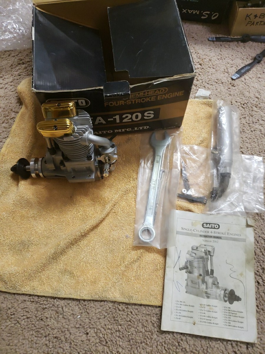 Saito Engine - Saito FA-120 S Hemi-Head four stroke - 120S - NIB