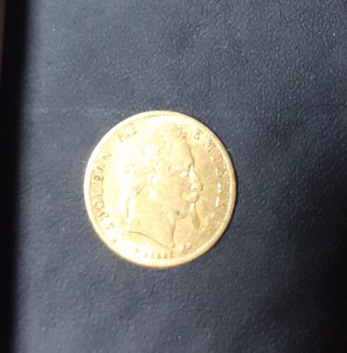 pièce de 5 Francs en or Napoléon III tête laurée 1866 - Photo 1/2