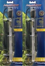 AQUACLEAR  50 WATT SUBMERSIBLE AQUARIUM HEATERS  HAGEN  A710  X2