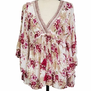 floral batwing top