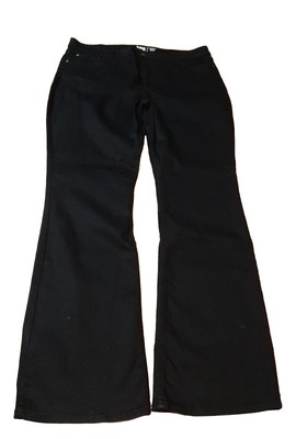 NWT Lee Brand Black Denim Pants Midrise Bootcut Regular Fit Medium Length