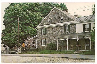 STONE FARMHOUSE MILL Colonial Valley Menges Mills Pennsylvania Postcard KOPPEL