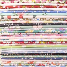 50 Mixcolor Charm Pack Cotton Squares Patchwork Quilt Fabric Scraps Bundle Lot