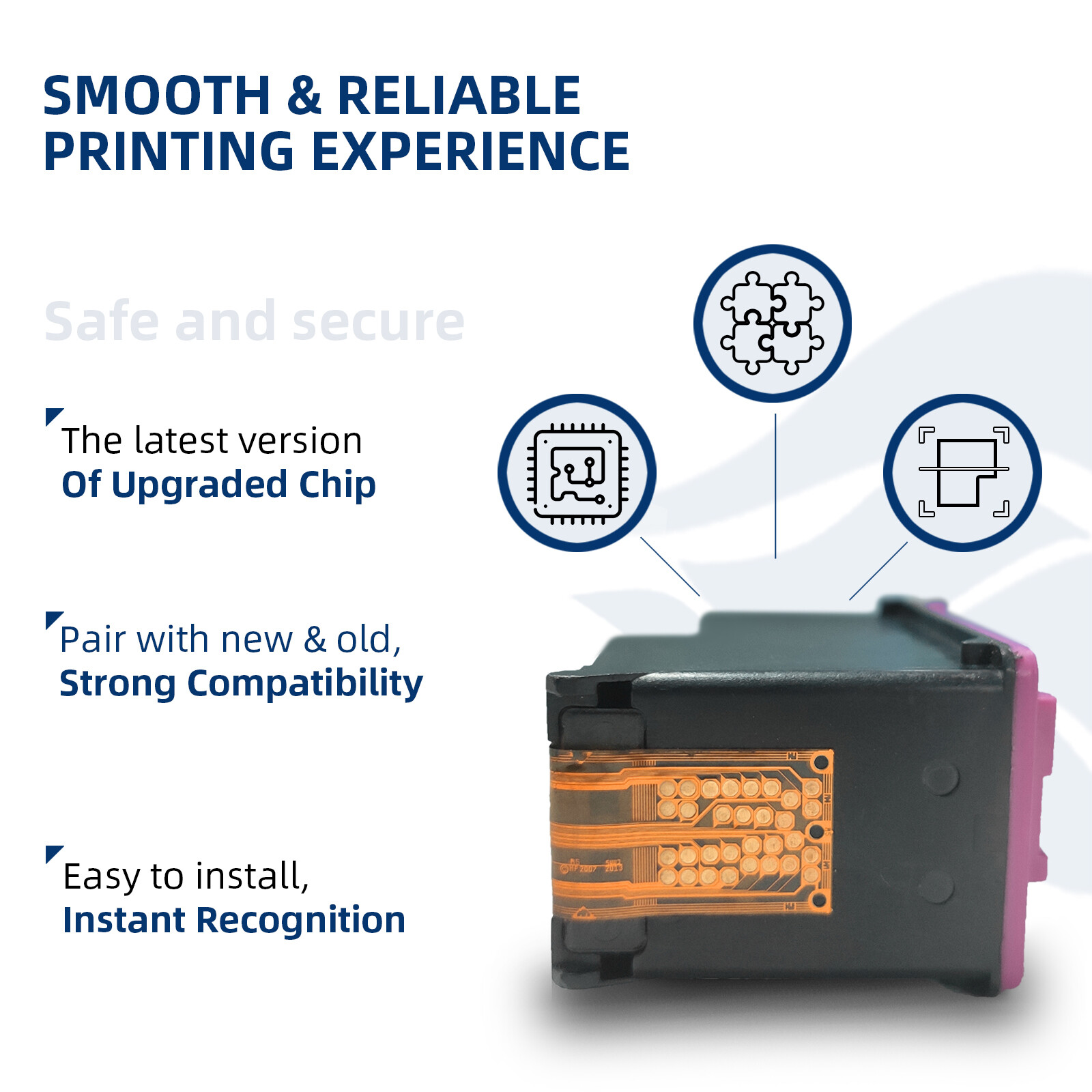 Replacement Ink Cartridge for HP Ink 67XL For Deskjet 2700e Envy 6000