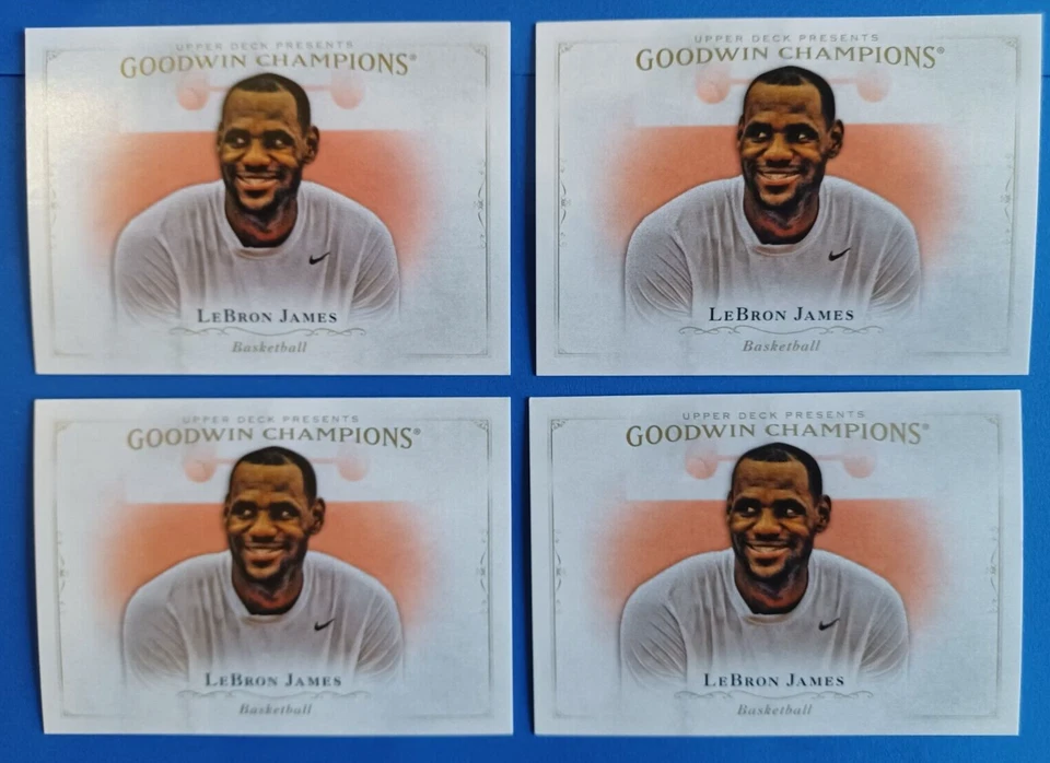 LOTE DE 7 GOODWIN CHAMPIONS 2016 LEBRON JAMES 4X 54 1X 4 1X 123 SP 1X 5 GOUDEY Foto 4 de 4