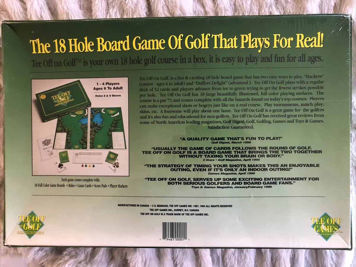 Tee-Off Championship Golf, Board Game