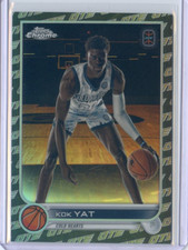 2022-23 Topps Chrome OTE KOK YAT #97 BLACK WHITE REFRACTOR SP #4/10