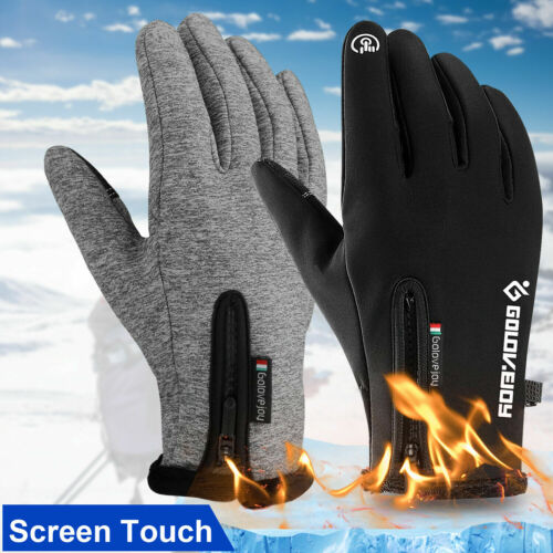 -10℃ Waterproof Winter Warm Ski Gloves Men Thermal Touch Screen Motorcycle Snow - Afbeelding 1 van 46