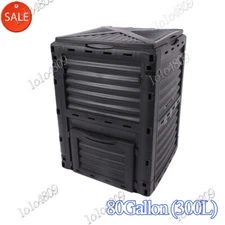 Compost Bin 80 Gallon Large Garden Composter Tumbler Fertilizer Soil Container