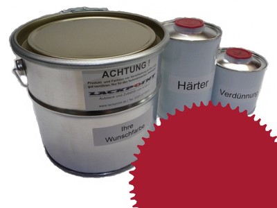 1,5 Liter Set 2K Bodenfarbe Fussboden RAL 3031 Vinyl-Epoxid-Lack Lackpoint Glan