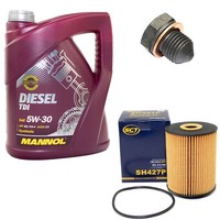 MotoröL 5W30 5 Liter ÖLfilter SH427P + ÖLablassschraube FüR Audi 100 VW Golf II