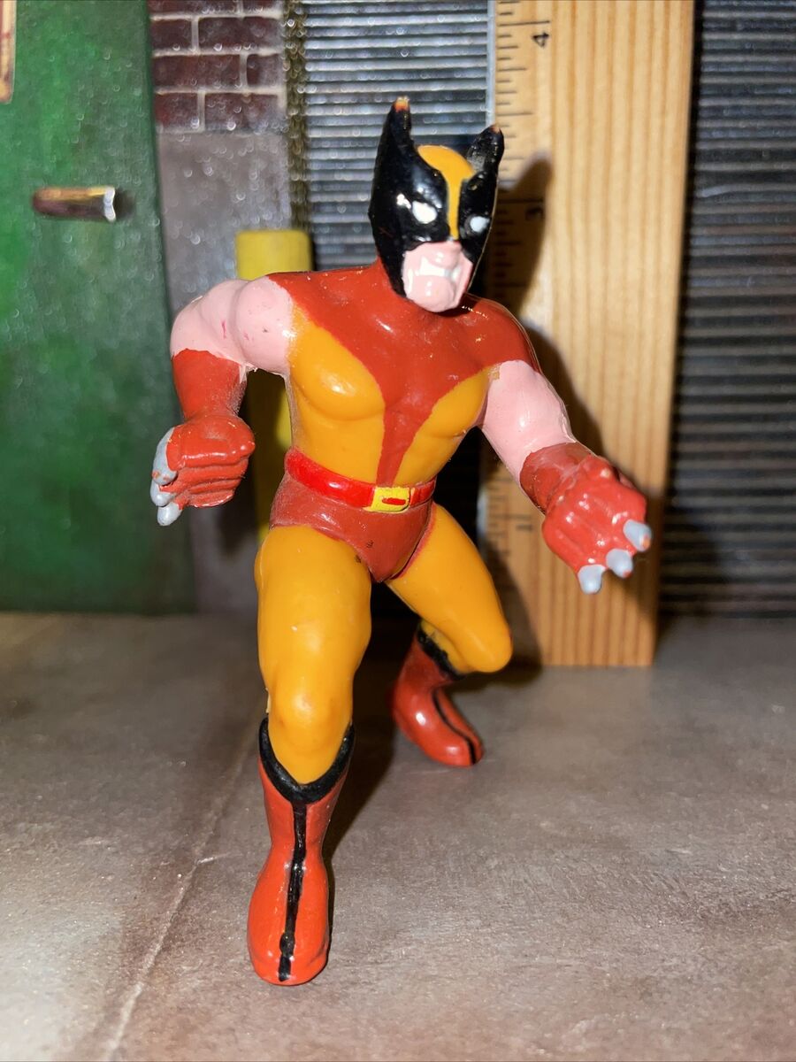 Vintage 1990 Marvel X-men Wolverine PVC 3.5 Vintage 1990 Marvel X-men Wolverine PVC 3.5