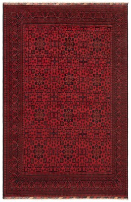 Afghan Handgeknüpfter Orientteppich 317x204 cm-Top Zustand,Orient,Carpet,Rug,Rot