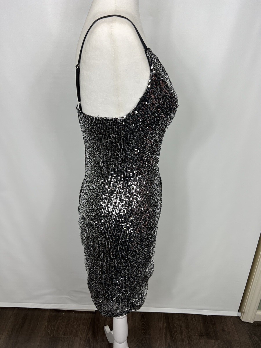 black and silver party dress reviews Simple Mermaid Tulle Sequin Black/Silver Long Prom Dress, Black/Silver Long Party Dress US 8 / Black/Silver