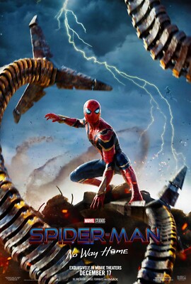 Spiderman No Way Home movie poster (a)  - 11'' x 17'' - Tom Holland