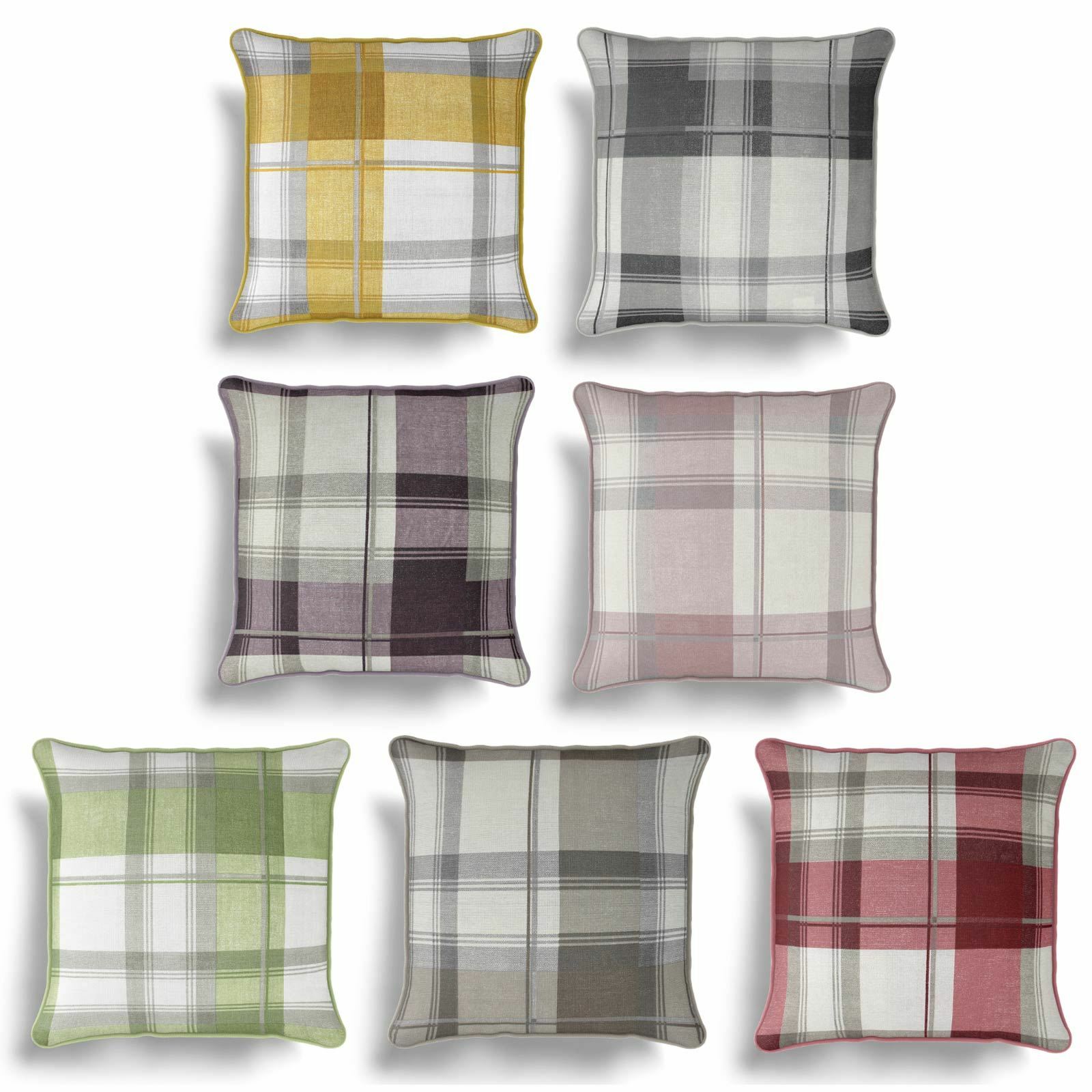 Balmoral Check Cushion Cover Luxury Cotton Tartan Cushion Covers 17" x
