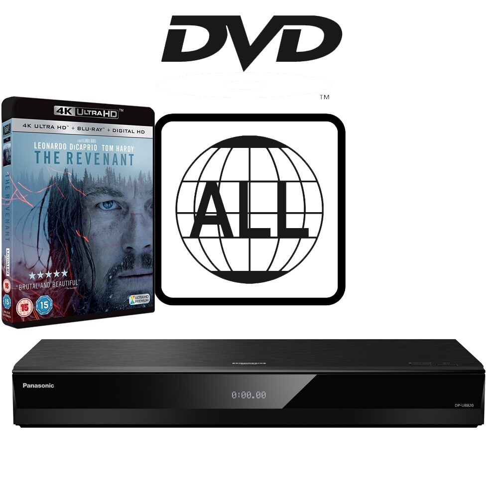 Panasonic Blu-ray Player DP-UB820 MultiRegion for DVD 4K The Revenant UHD