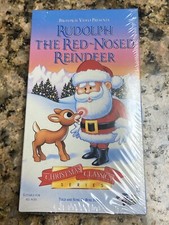 Vintage VHS Rudolph The Red Nosed Reindeer Factory Sealed Christmas Burl Ives